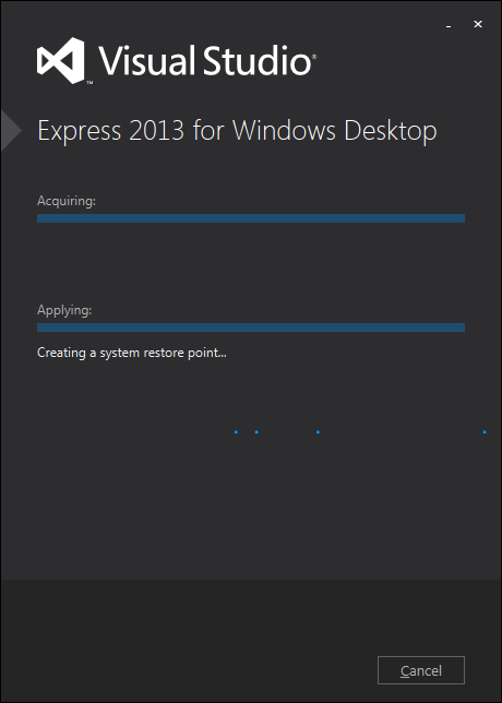 Visual Studio Express 2013 インストール2